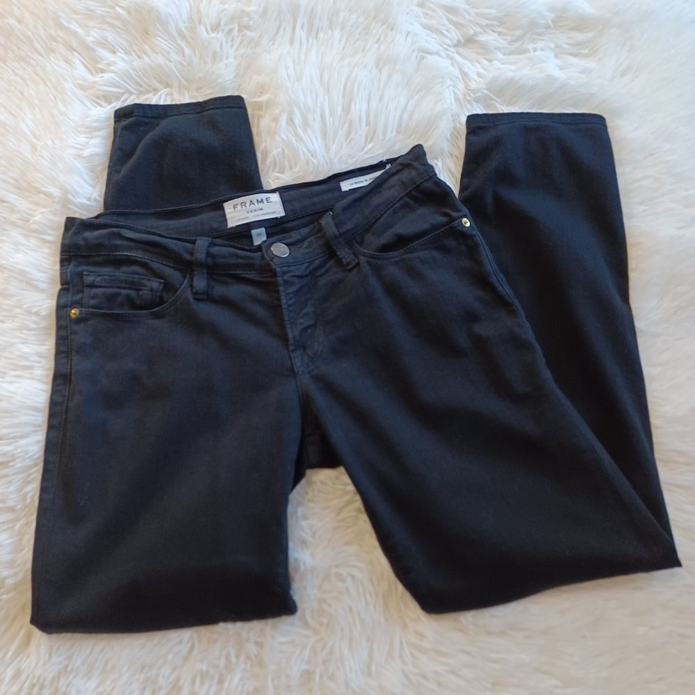 FRAME Denim Le Skinny de Jeanne Crop Jeans
